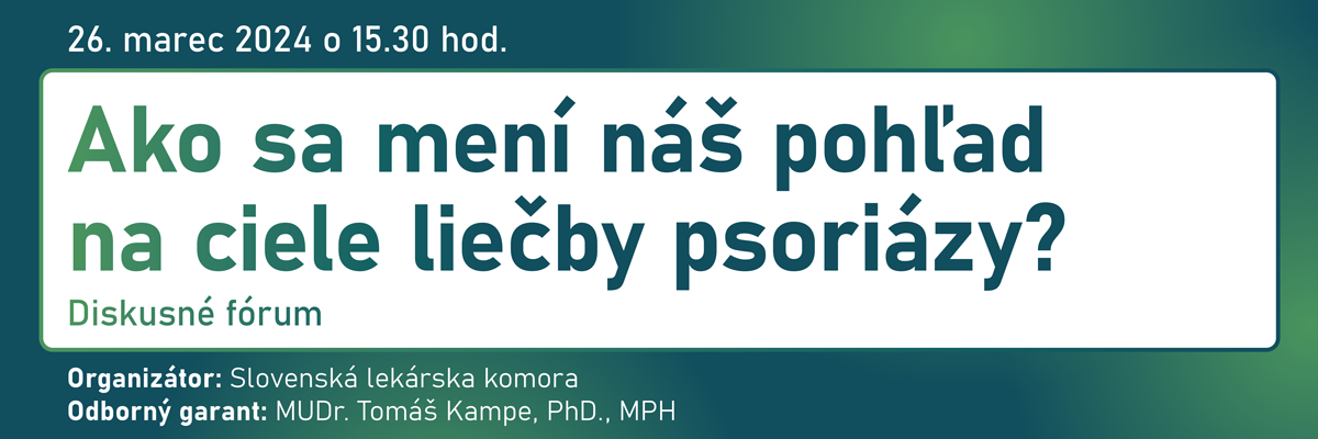 Ako sa mení náš pohľad na ciele liečby psoriázy?